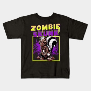 Zombie Skunk funny Kids T-Shirt